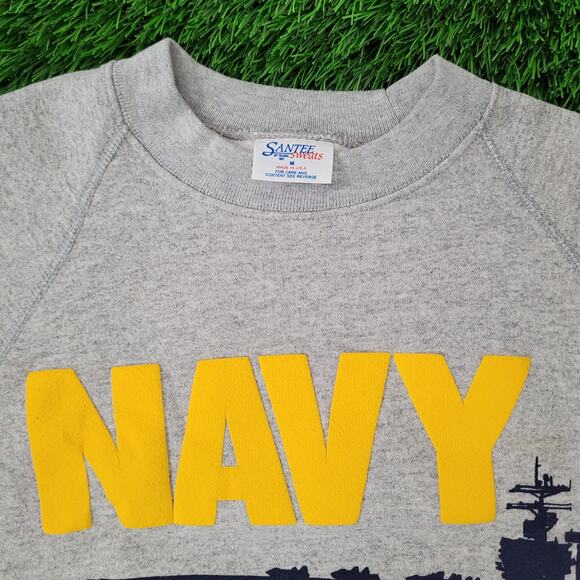 Vintage USS Theodore Roosevelt Sweatshirt Womens M 19x24 USA - Picture 8 of 14